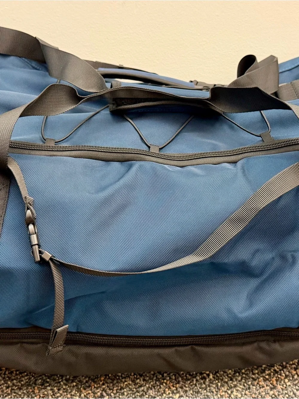 Canvas Rolling Duffel Bag - Navy